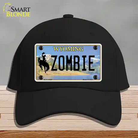 Zombie Wyoming Novelty License Plate Hat Cotton / Black