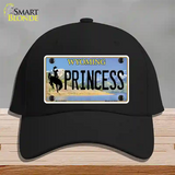 Princess Wyoming Novelty License Plate Hat Cotton / Black