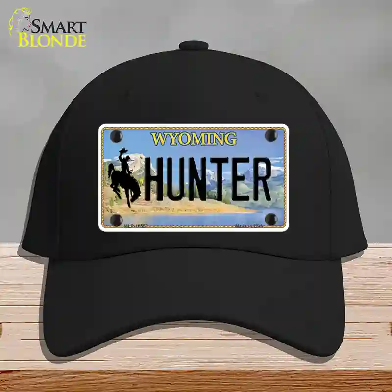 Hunter Wyoming Novelty License Plate Hat Cotton / Black