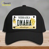 Omaha Nebraska Novelty License Plate Hat Cotton / Black