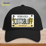 Scottsbluff Nebraska Novelty License Plate Hat Cotton / Black