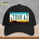 Tour Az Novelty License Plate Hat Cotton / Black