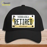 Retired Nebraska Novelty License Plate Hat Cotton / Black