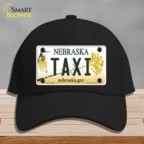 Taxi Nebraska Novelty License Plate Hat Cotton / Black