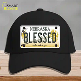 Blessed Nebraska Novelty License Plate Hat Cotton / Black