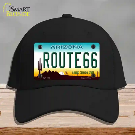 Route 66 Arizona Novelty License Plate Hat Cotton / Black