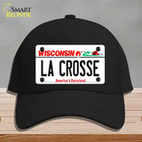 La Crosse Wisconsin Novelty License Plate Hat Cotton / Black