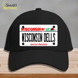 Wisconsin Dells Wisconsin Novelty License Plate Hat Cotton / Black