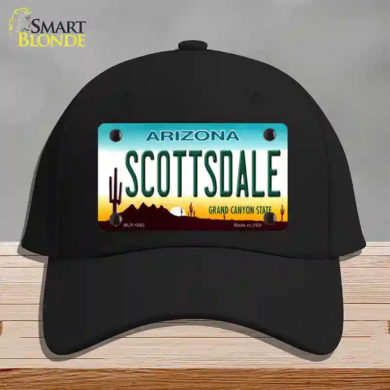 Scottsdale Arizona Novelty License Plate Hat Cotton / Black