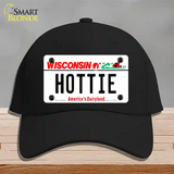 Hottie Wisconsin Novelty License Plate Hat Cotton / Black