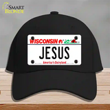 Jesus Wisconsin Novelty License Plate Hat Cotton / Black