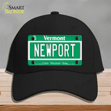 Newport Vermont Novelty License Plate Hat Cotton / Black