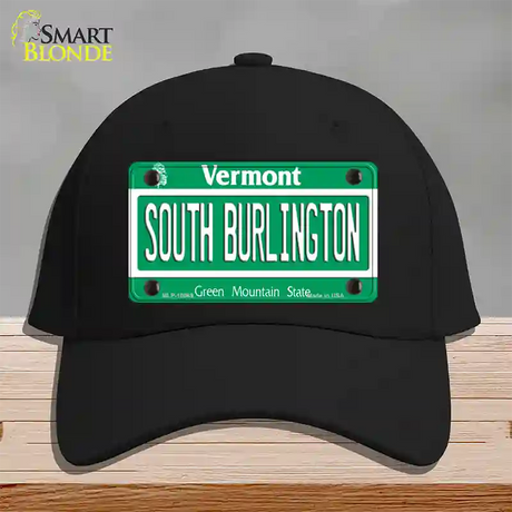 South Burlington Vermont Novelty License Plate Hat Cotton / Black