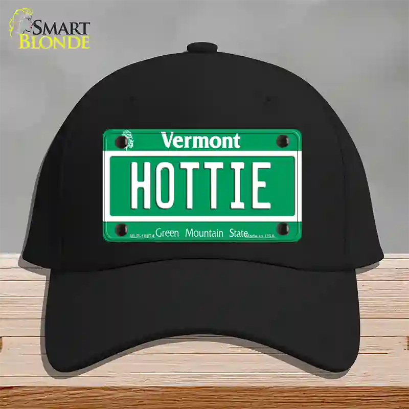 Hottie Vermont Novelty License Plate Hat Cotton / Black