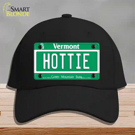 Hottie Vermont Novelty License Plate Hat Cotton / Black