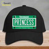 Princess Vermont Novelty License Plate Hat Cotton / Black