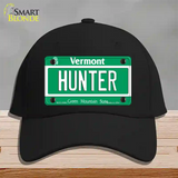 Hunter Vermont Novelty License Plate Hat Cotton / Black