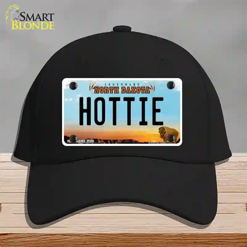 Hottie North Dakota Novelty License Plate Hat Cotton / Black