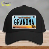 Grandma North Dakota Novelty License Plate Hat Cotton / Black