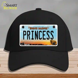 Princess North Dakota Novelty License Plate Hat Cotton / Black