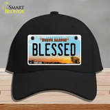 Blessed North Dakota Novelty License Plate Hat Cotton / Black