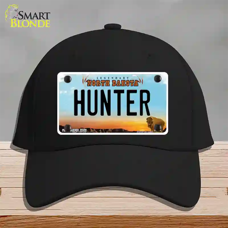 Hunter North Dakota Novelty License Plate Hat Cotton / Black