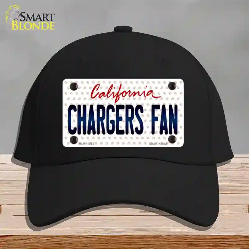 Chargers Fan California Novelty License Plate Hat Cotton / Black