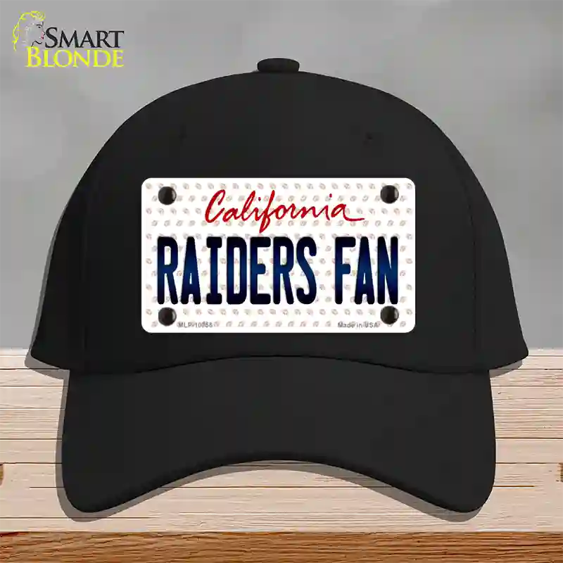 Raiders Fan California Novelty License Plate Hat Cotton / Black