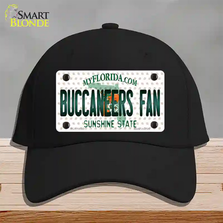 Buccaneers Fan Florida Novelty License Plate Hat Cotton / Black