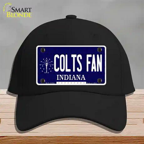 Colts Fan Indiana Novelty License Plate Hat Cotton / Black