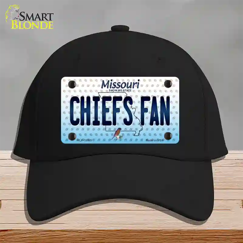 Chiefs Fan Missouri Novelty License Plate Hat Cotton / Black