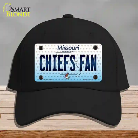 Chiefs Fan Missouri Novelty License Plate Hat Cotton / Black