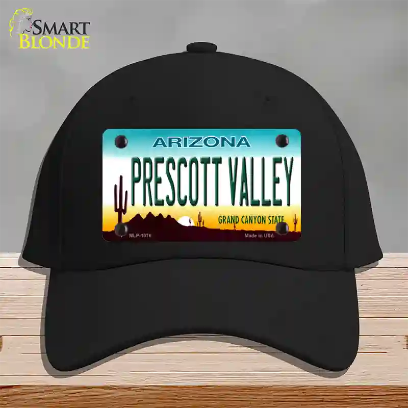 Prescott Valley Arizona Novelty License Plate Hat Cotton / Black