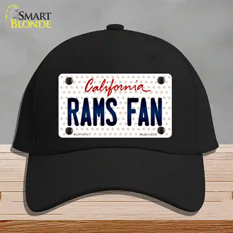 Rams Fan California Novelty License Plate Hat Cotton / Black