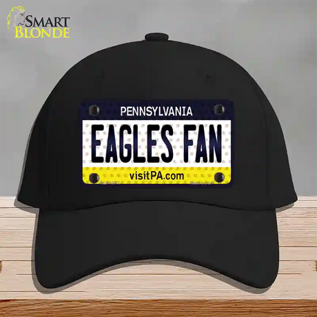 Eagles Fan Pennsylvania Novelty License Plate Hat Cotton / Black