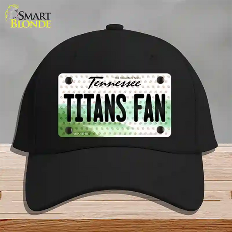 Titans Fan Tennessee Novelty License Plate Hat Cotton / Black