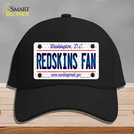 Redskins Fan Washington DC Novelty License Plate Hat Cotton / Black