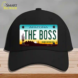 The Boss Arizona Novelty License Plate Hat Cotton / Black