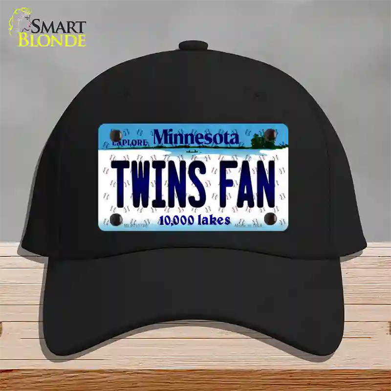 Twins Fan Minnesota Novelty License Plate Hat Cotton / Black