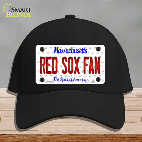 Red Sox Fan Massachusetts Novelty License Plate Hat Cotton / Black