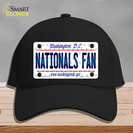 Nationals Fan Washington DC Novelty License Plate Hat Cotton / Black