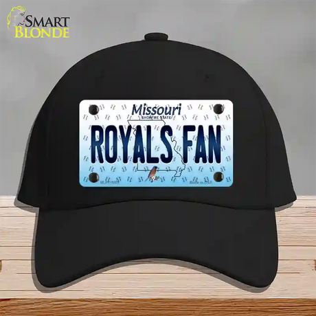 Royals Fan Missouri Novelty License Plate Hat Cotton / Black