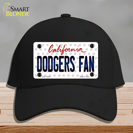 Dodgers Fan California Novelty License Plate Hat Cotton / Black