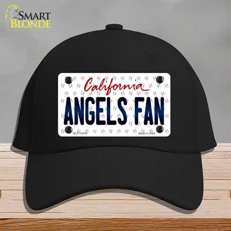 Angels Fan California Novelty License Plate Hat Cotton / Black