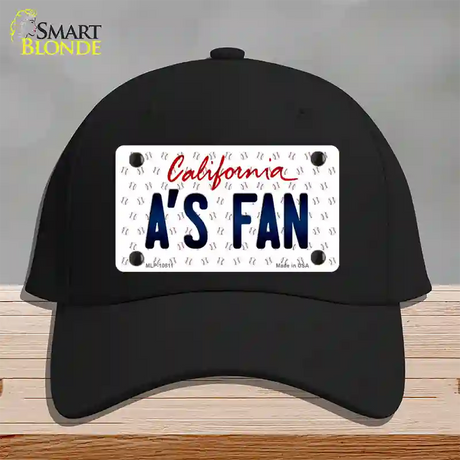 As Fan California Novelty License Plate Hat Cotton / Black