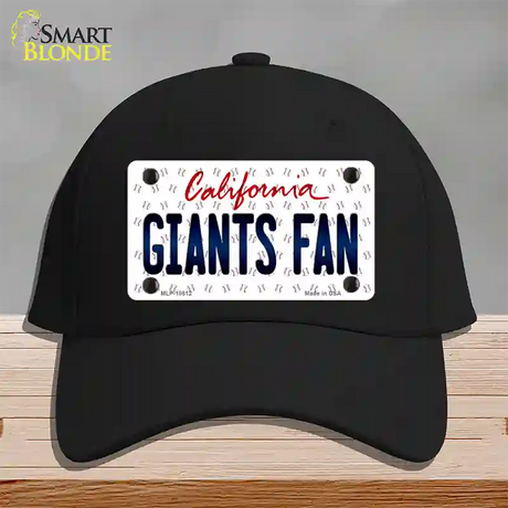 Giants Fan California Novelty License Plate Hat Cotton / Black