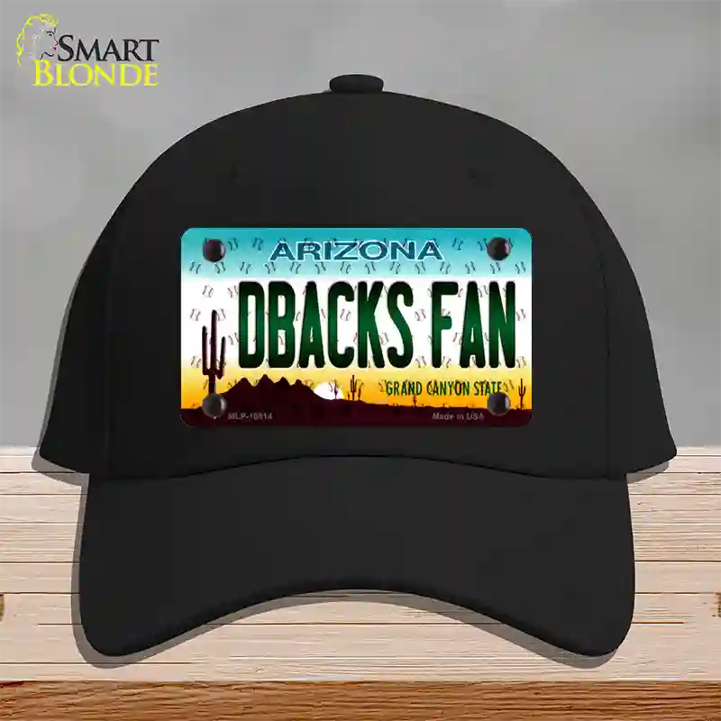 Dbacks Fan Arizona Novelty License Plate Hat Cotton / Black