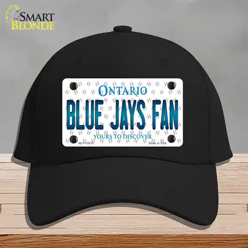 Blue Jays Fan Ontario Novelty License Plate Hat Cotton / Black