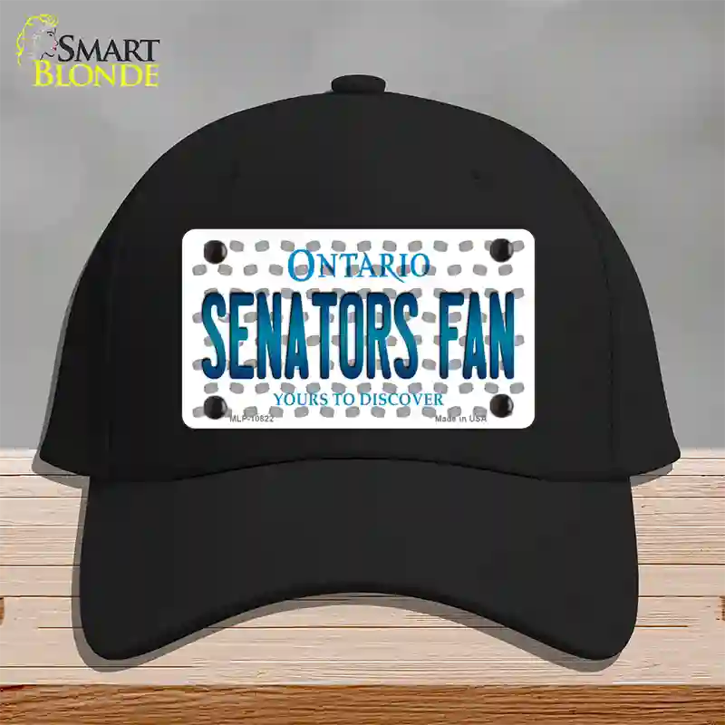 Senators Fan Ontario Novelty License Plate Hat Cotton / Black