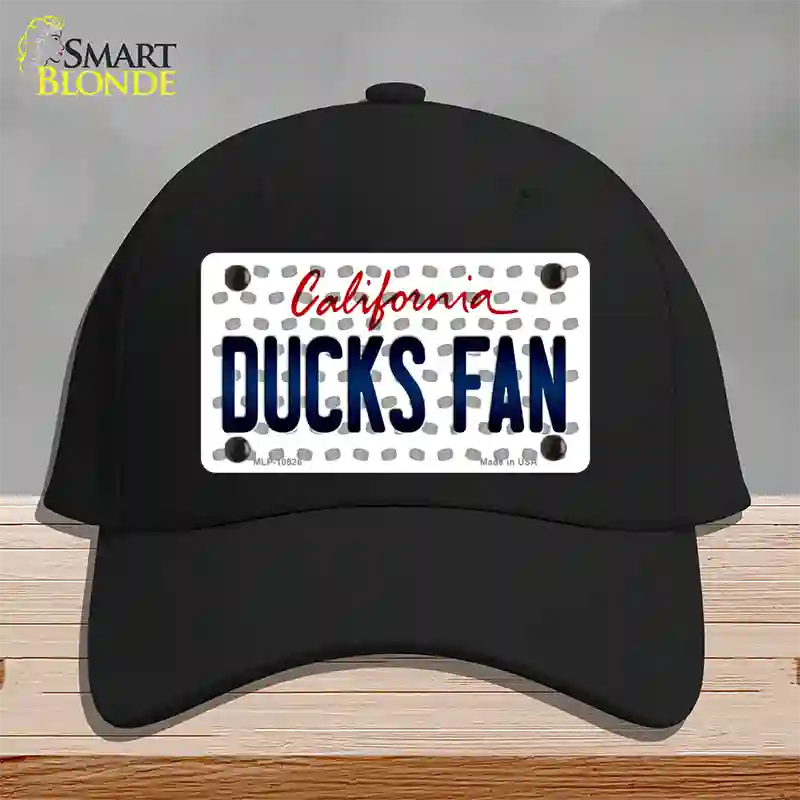 Ducks Fan California Novelty License Plate Hat Cotton / Black